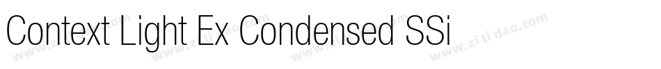 Context Light Ex Condensed SSi Normal字体转换